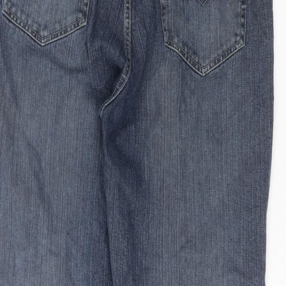 jeans&co Mens Blue  Cotton Straight Jeans Size 38 in L30 in Regular