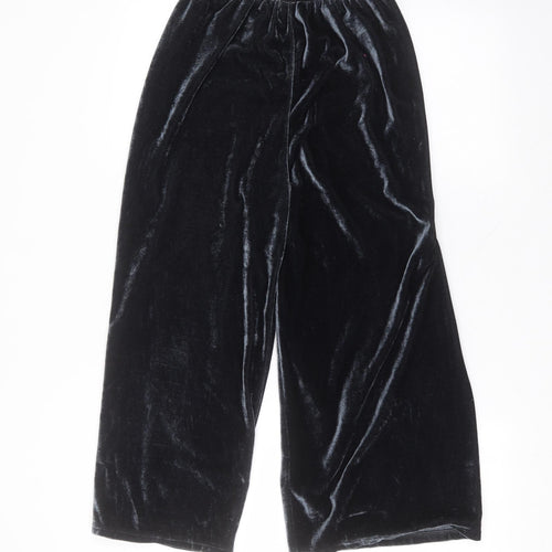 Yappa Womens Blue  Polyester Trousers  Size 8 L21 in Regular