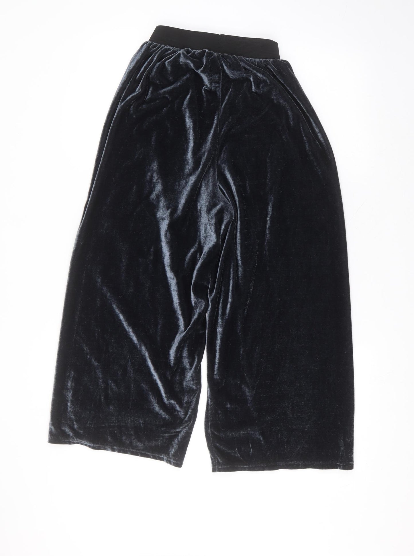 Yappa Womens Blue  Polyester Trousers  Size 8 L21 in Regular