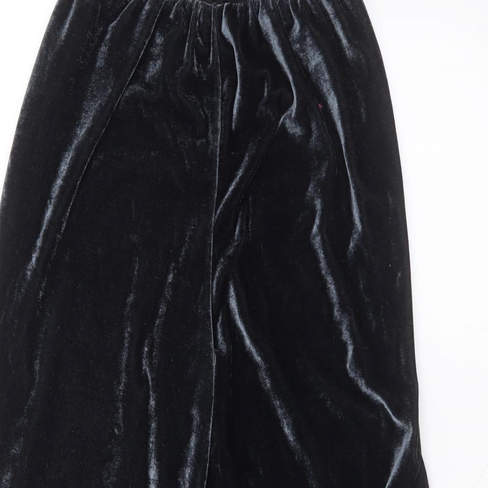 Yappa Womens Blue  Polyester Trousers  Size 8 L21 in Regular