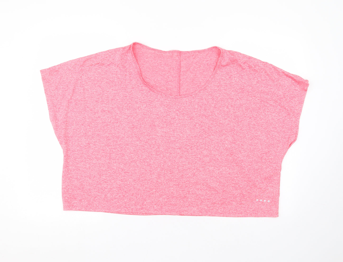 Matalan Womens Pink  Polyester Basic T-Shirt Size XL Round Neck