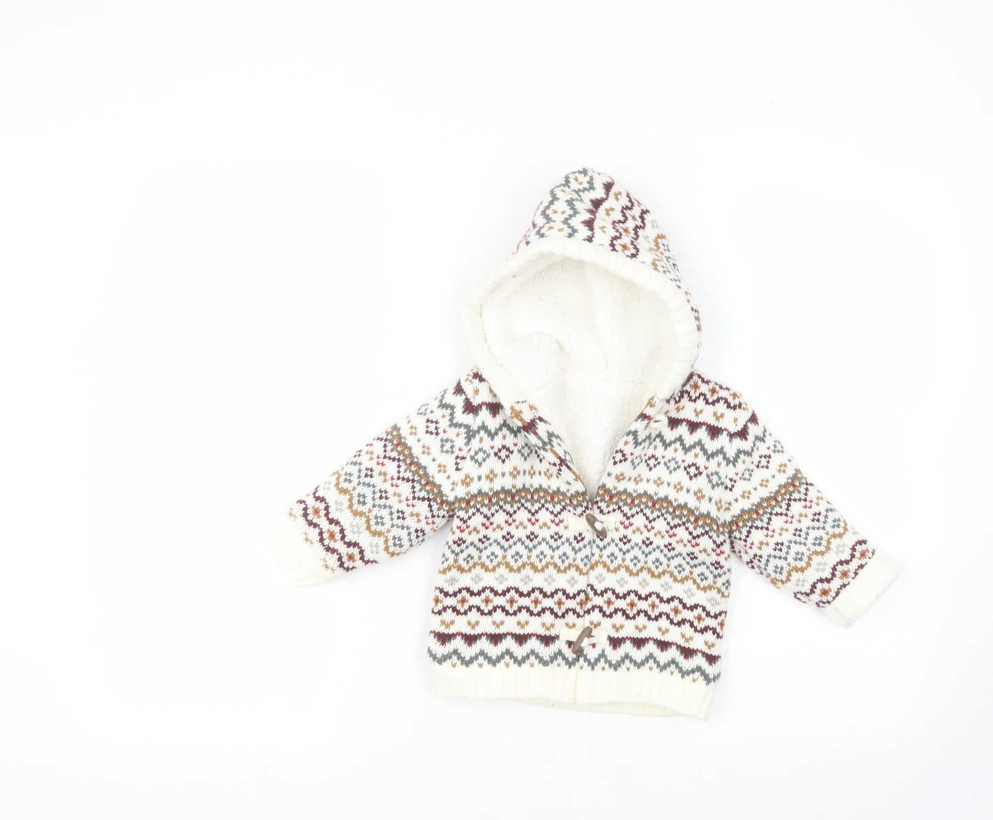 Nutmeg Baby White   Jacket Coatigan Size 6-9 Months