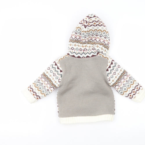 Nutmeg Baby White   Jacket Coatigan Size 6-9 Months