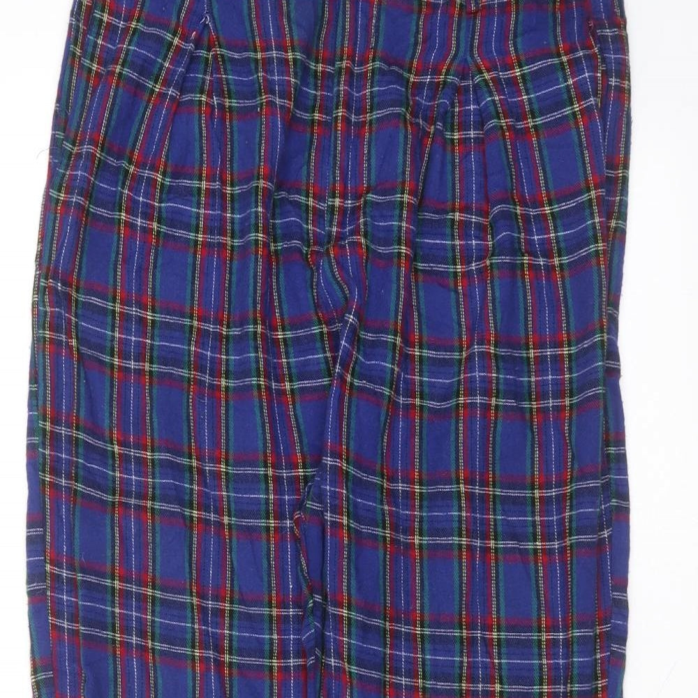 Daisy Street Womens Blue  Cotton Trousers  Size 14 L27 in Regular