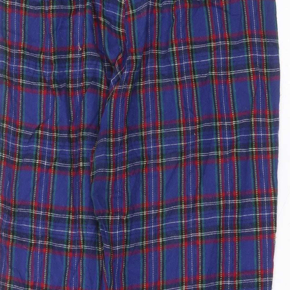Daisy Street Womens Blue  Cotton Trousers  Size 14 L27 in Regular