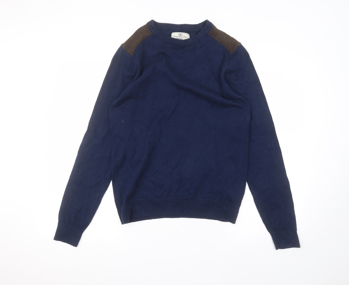 NEXT Mens Blue  Cotton  T-Shirt Size S Round Neck