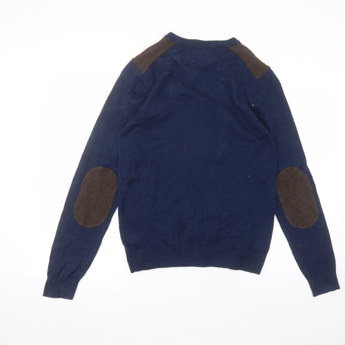 NEXT Mens Blue  Cotton  T-Shirt Size S Round Neck