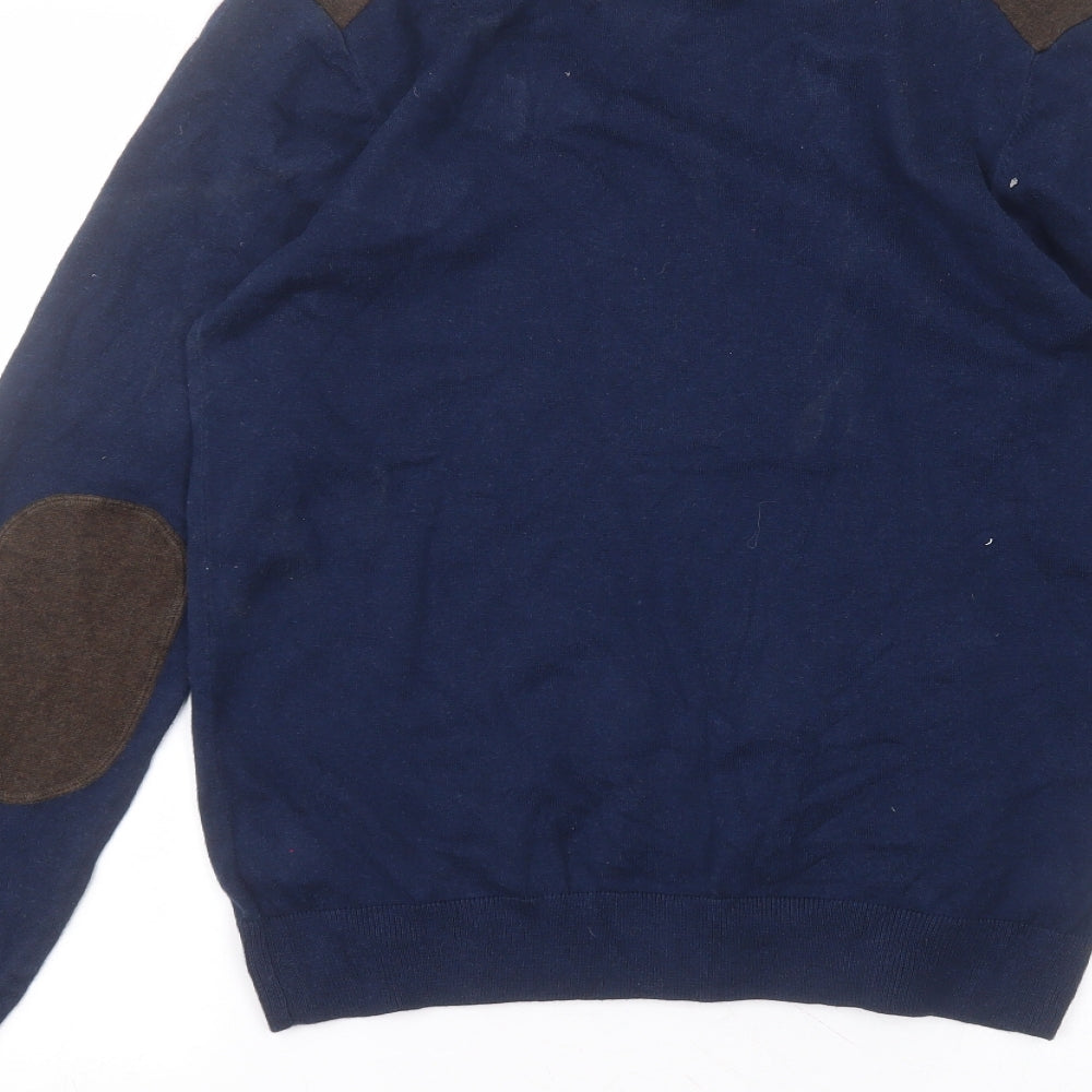NEXT Mens Blue  Cotton  T-Shirt Size S Round Neck