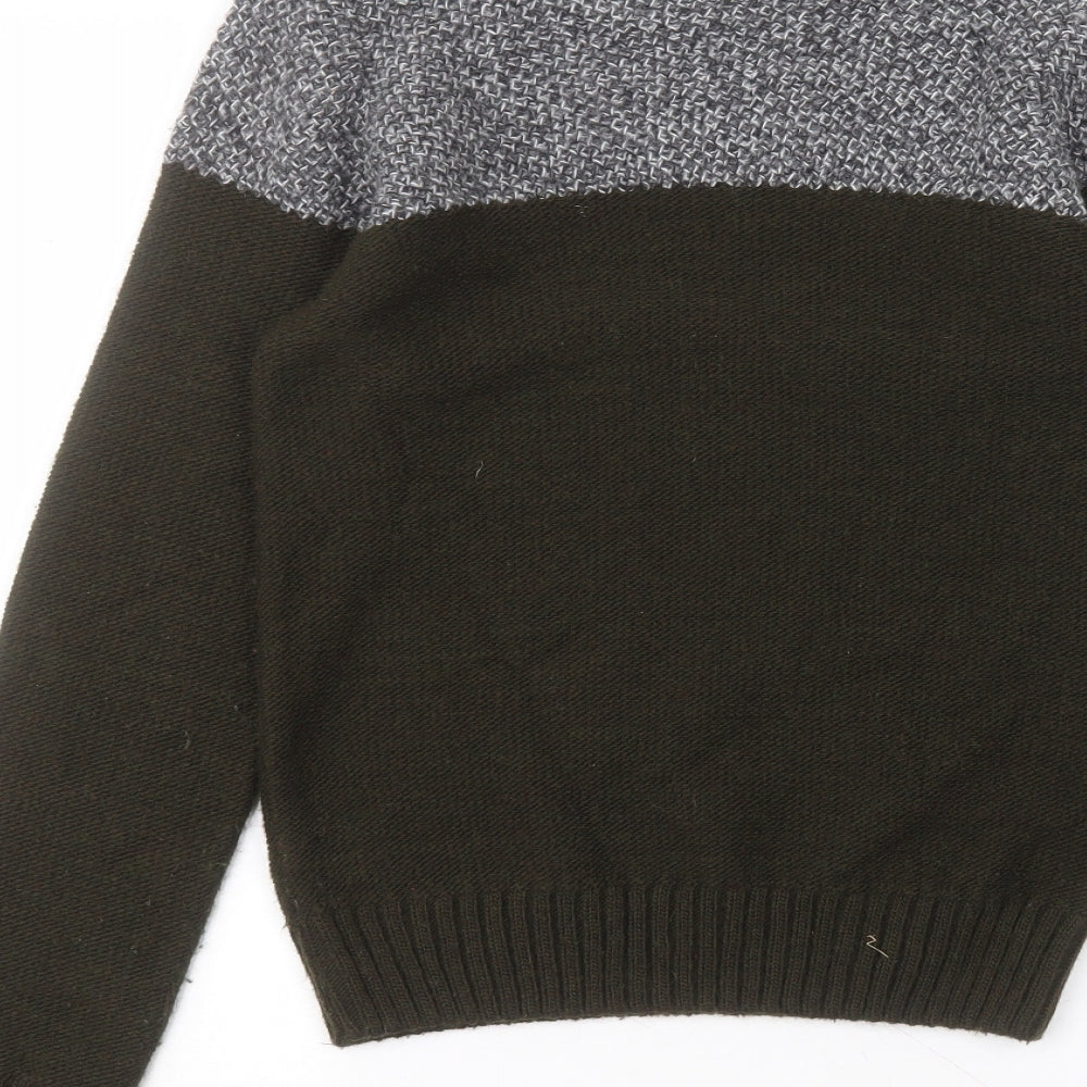 NEXT Womens Green Round Neck  Acrylic Pullover Jumper Size XS