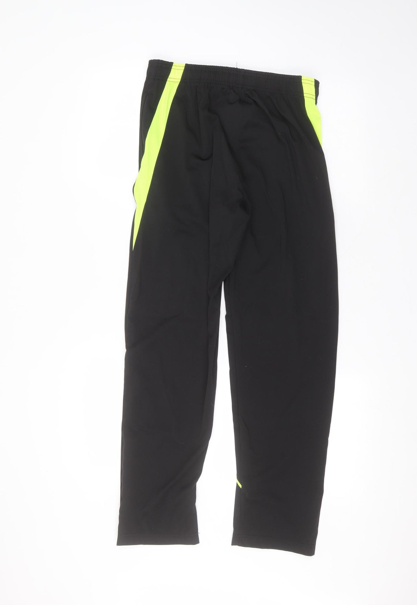 Preworn Mens Black  Polyester Sweatpants Trousers Size M L27 in Regular