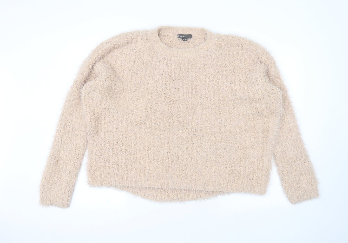 Primark Womens Pink Round Neck  Polyamide Pullover Jumper Size M