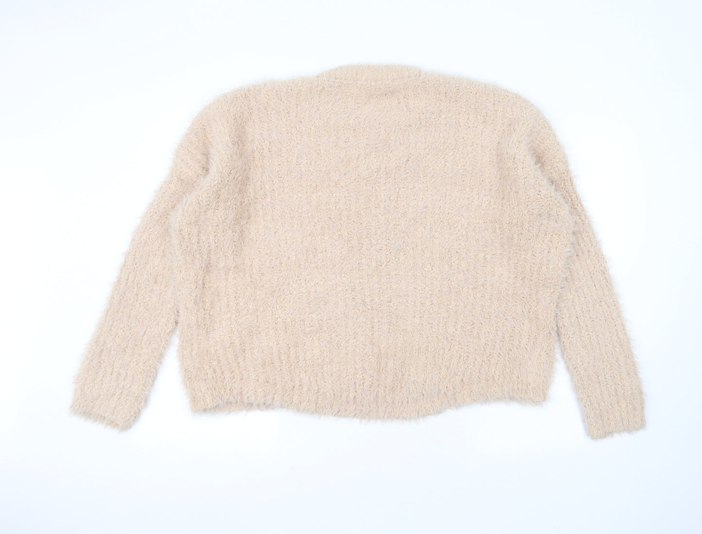 Primark Womens Pink Round Neck  Polyamide Pullover Jumper Size M