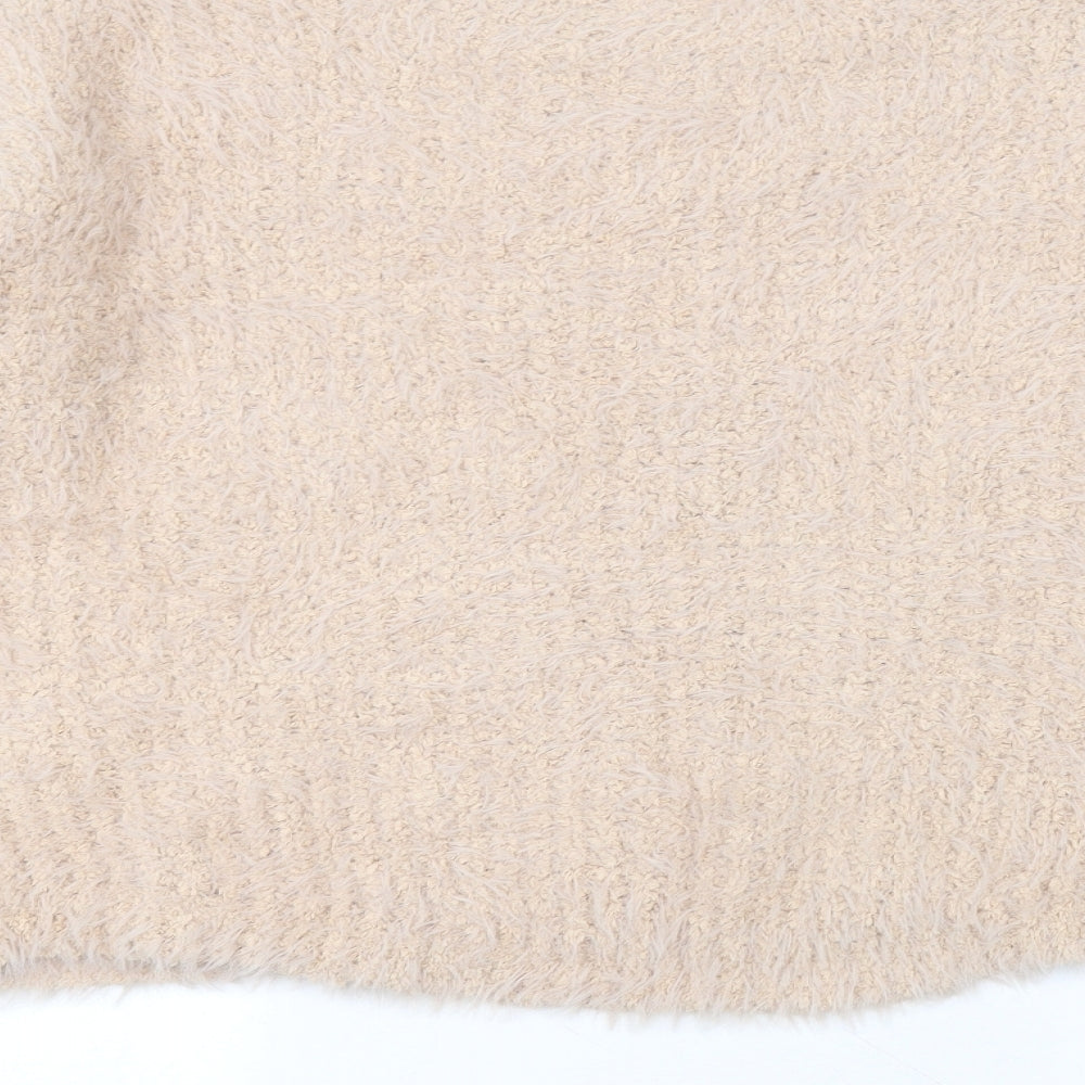 Primark Womens Pink Round Neck  Polyamide Pullover Jumper Size M