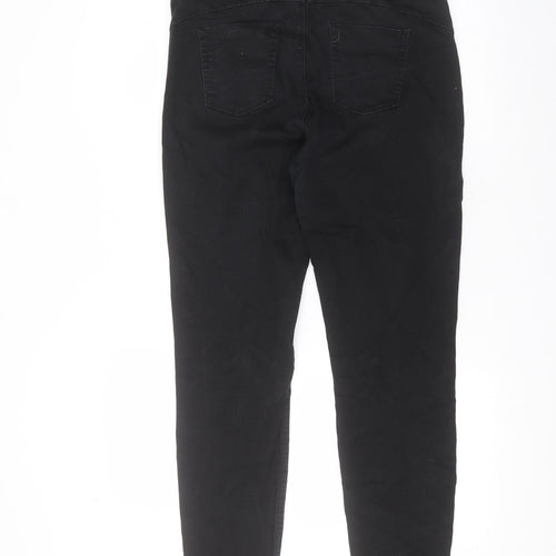 Denim & Co. Womens Black  Cotton Skinny Jeans Size 14 L27 in Regular