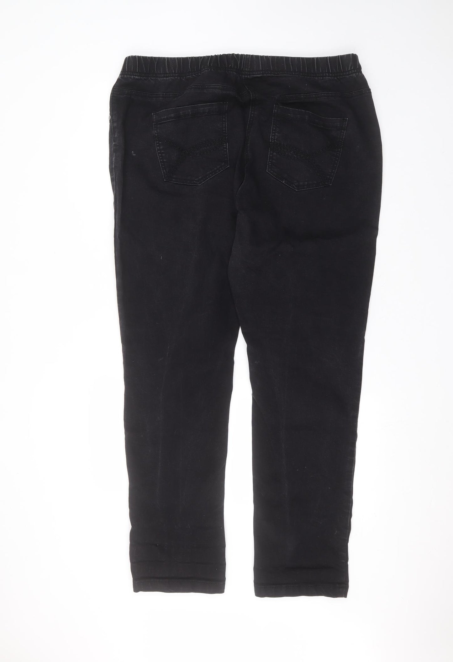 TU Womens Black  Cotton Skinny Jeans Size 20 L30 in Regular