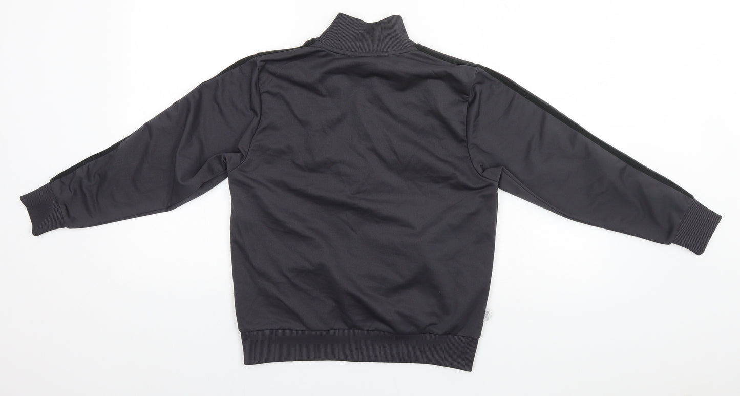 Lonsdale Boys Grey High Neck  Polyester Full Zip Jumper Size 11-12 Years