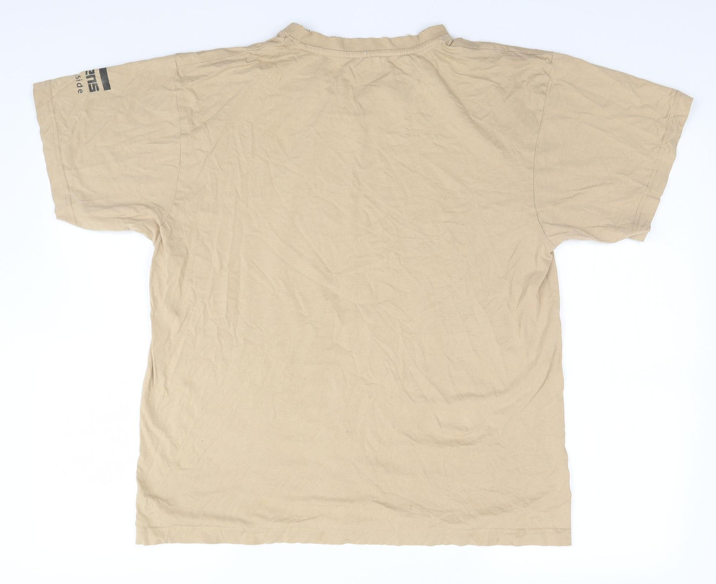 Preworn Mens Green    T-Shirt  Round Neck