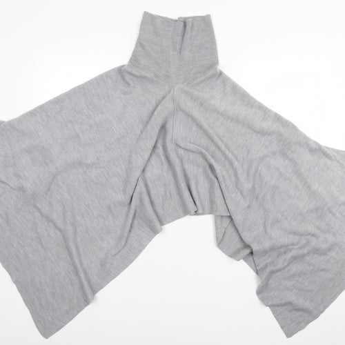 Preworn Womens Grey   Overcoat Poncho One Size