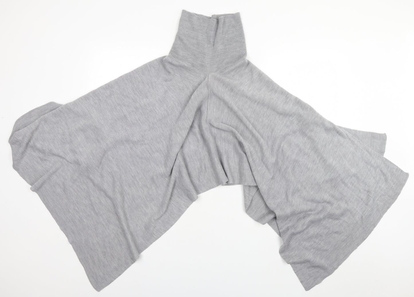 Preworn Womens Grey   Overcoat Poncho One Size