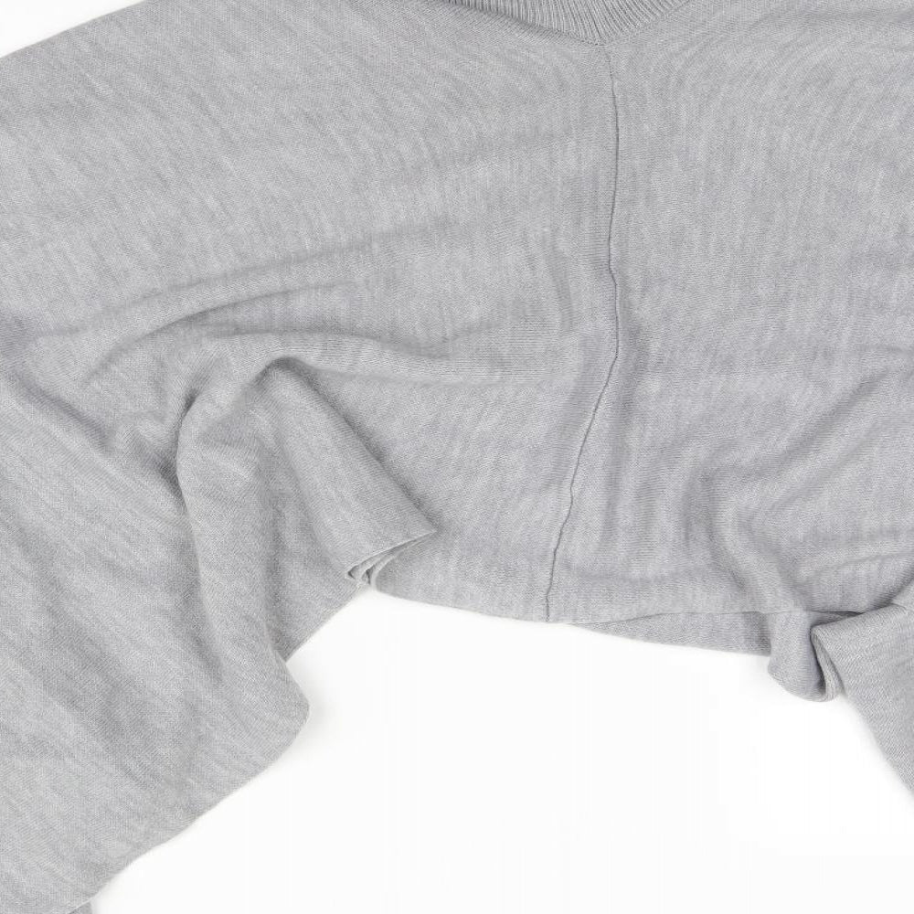 Preworn Womens Grey   Overcoat Poncho One Size
