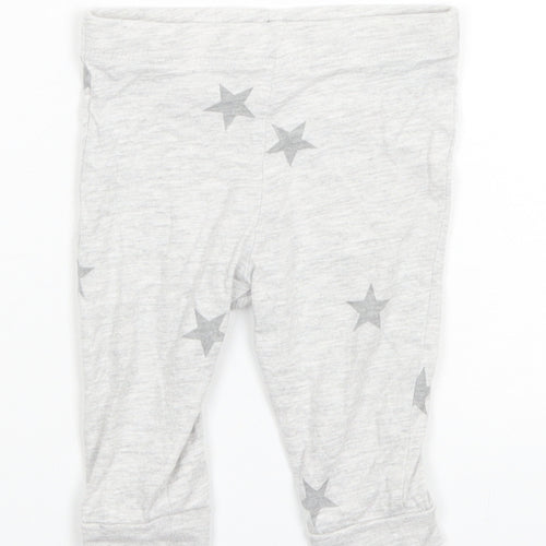 F&F Baby Grey Geometric Cotton  Pyjama Pants Size 3-6 Months