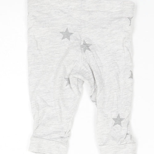 F&F Baby Grey Geometric Cotton  Pyjama Pants Size 3-6 Months