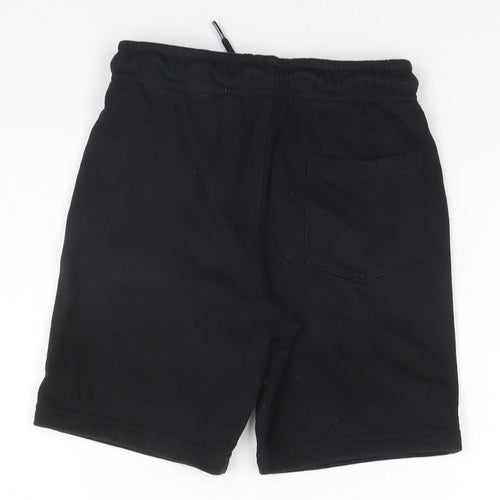 George Boys Black  Cotton Sweat Shorts Size 8-9 Years  Regular