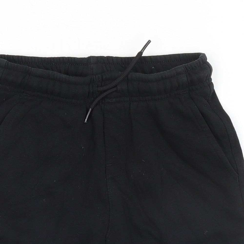 George Boys Black  Cotton Sweat Shorts Size 8-9 Years  Regular