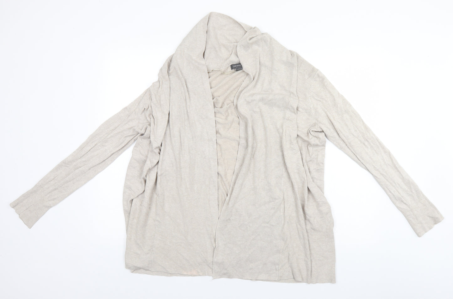 Primark Womens Grey High Neck  Viscose Cardigan Jumper Size 14