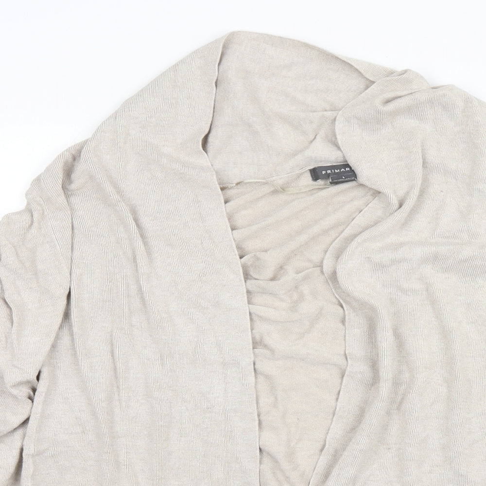 Primark Womens Grey High Neck  Viscose Cardigan Jumper Size 14