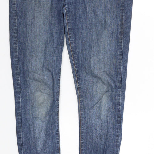 ASOS Womens Blue  Cotton Skinny Jeans Size 10 L28 in Slim