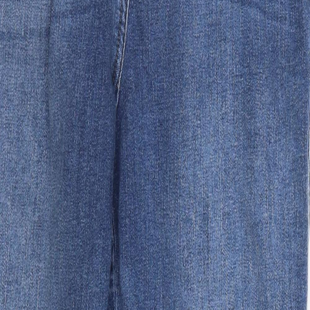 Matalan Womens Blue  Cotton Straight Jeans Size 16 L28 in Regular