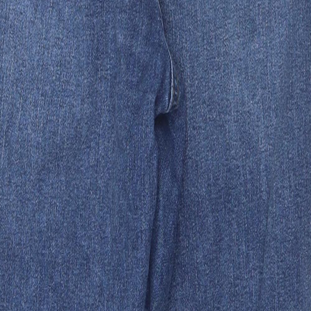 Matalan Womens Blue  Cotton Straight Jeans Size 16 L28 in Regular