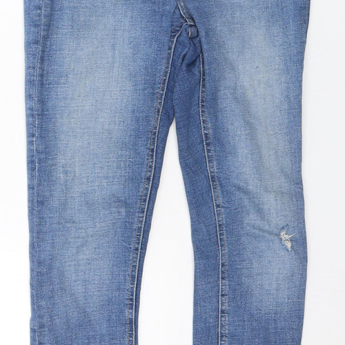 Denim & Co. Womens Beige  Cotton Skinny Jeans Size 8 L25 in Regular
