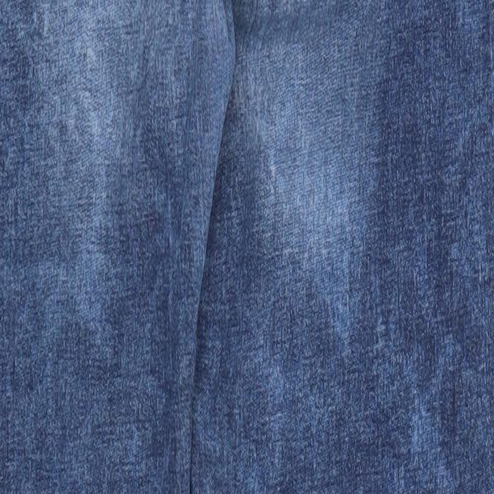Denim & Co. Womens Blue  Cotton Skinny Jeans Size 12 L26 in Regular