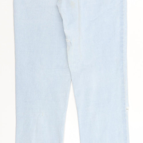 Denim & Co. Womens Blue  Cotton Skinny Jeans Size 8 L28 in Regular
