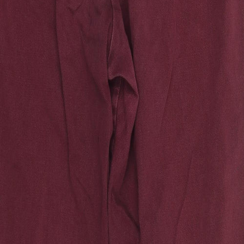 Berkertex Womens Red  Cotton Trousers  Size 14 L28 in Regular