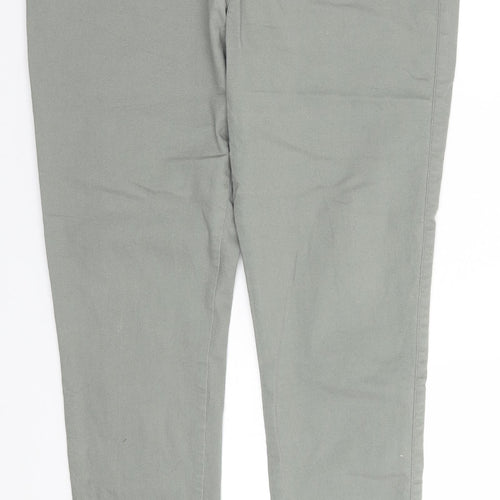 Denim & Co. Womens Grey  Cotton Trousers  Size 18 L30 in Regular