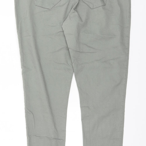 Denim & Co. Womens Grey  Cotton Trousers  Size 18 L30 in Regular