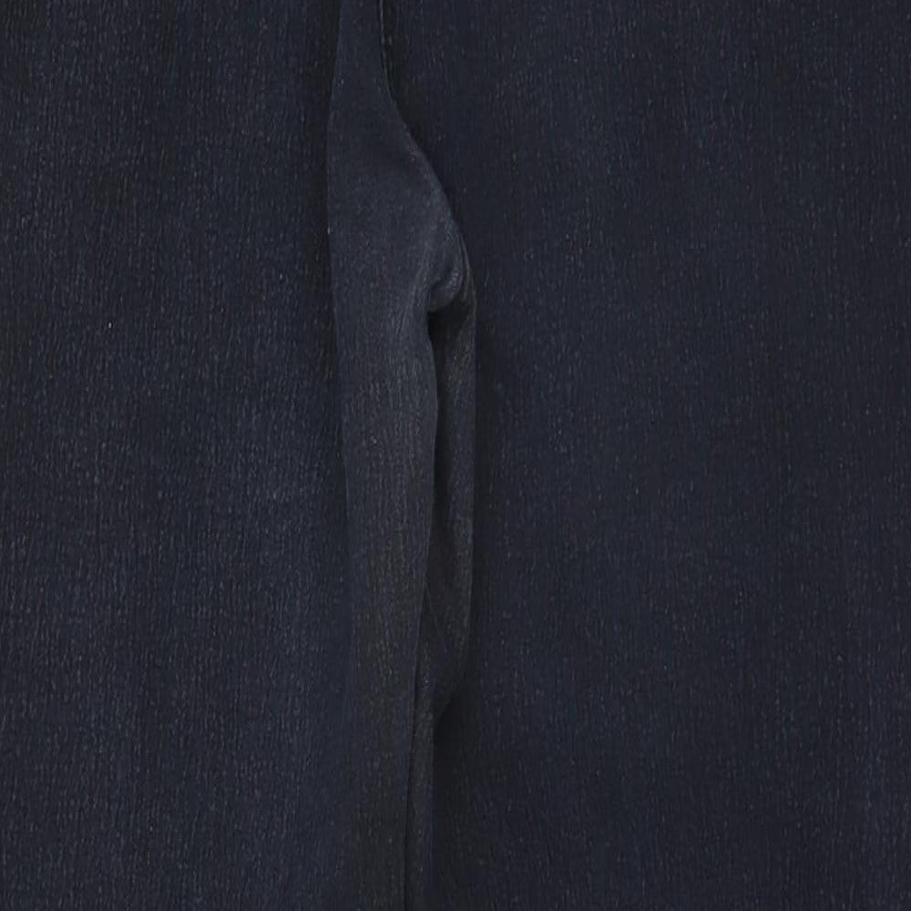Yours Womens Blue  Cotton Straight Jeans Size 22 L30 in Regular