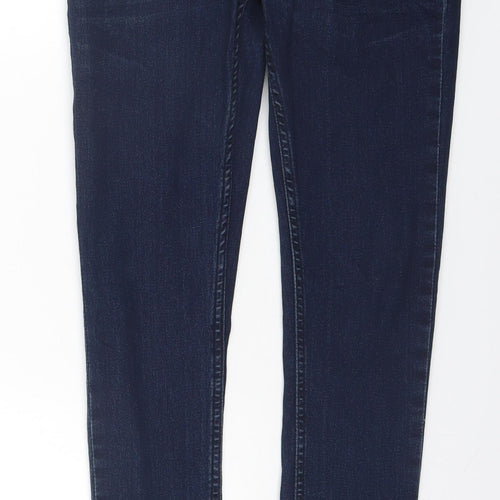 Peacocks Womens Blue  Cotton Skinny Jeans Size 30 in L31 in Regular