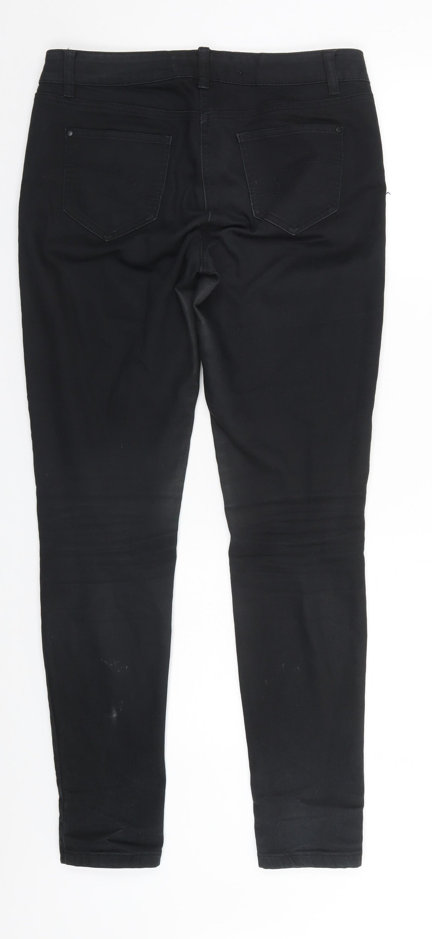 NEXT Womens Black   Skinny Jeans Size 12 L30 in Regular