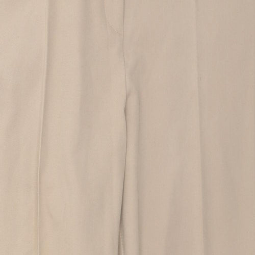 Dorothy Perkins Womens Beige  Polyester Trousers  Size 16 L27 in Regular