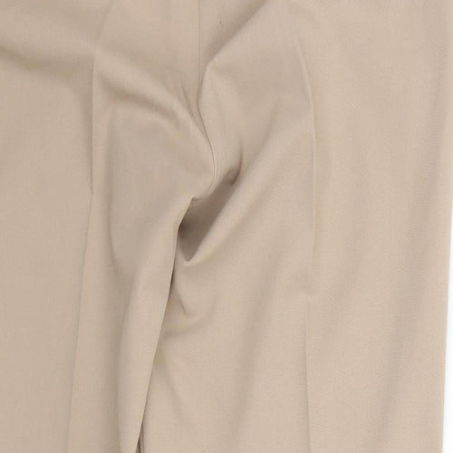 Dorothy Perkins Womens Beige  Polyester Trousers  Size 16 L27 in Regular