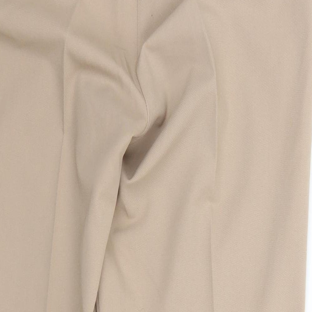 Dorothy Perkins Womens Beige  Polyester Trousers  Size 16 L27 in Regular