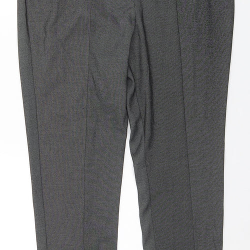 Very Womens Grey  Polyester Trousers  Size 14 L27 in Regular