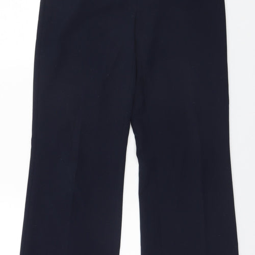 Marks and Spencer Womens Blue  Polyester Trousers  Size 8 L30 in Regular