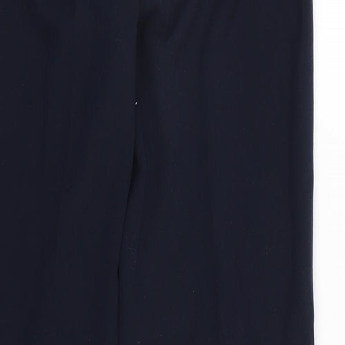 Marks and Spencer Womens Blue  Polyester Trousers  Size 8 L30 in Regular