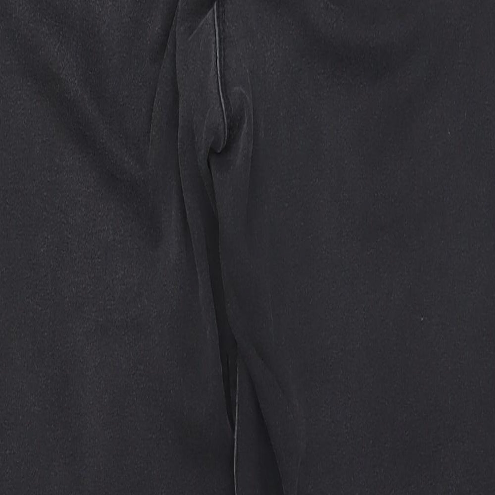 Matalan Womens Black  Cotton Trousers  Size 16 L26 in Regular