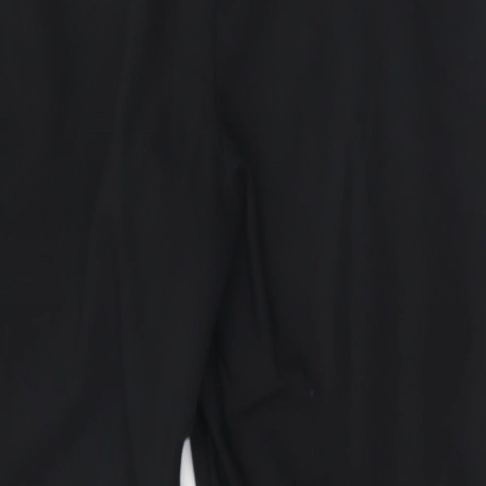Papaya Womens Black  Polyester Trousers  Size 18 L28 in Regular Zip
